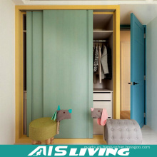 Armario con armario corredizo de dos colores y puerta corrediza (AIS-W333)